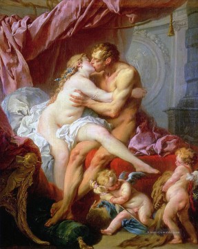 Herkules und Omfala Francois Boucher Klassischer Menschlicher Körper Ölgemälde
